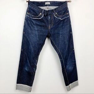 UNDERCOVER Raw Hem Inverted Wash Denim Jeans 1 XS